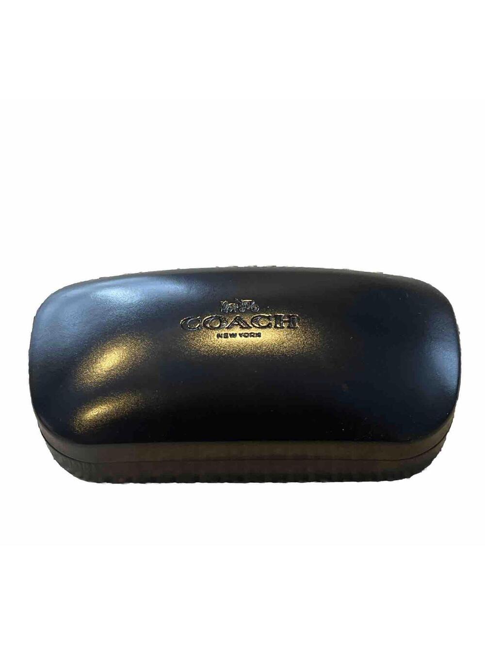 COACH Hard Glasses Case Black Eyeglasses Clamshell Sunglasses 6x2.5x1.5